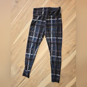 🧵 LuLaRoe Plaid Leggings – Black, Blue & Grey | Gently Used | 3 For $10!